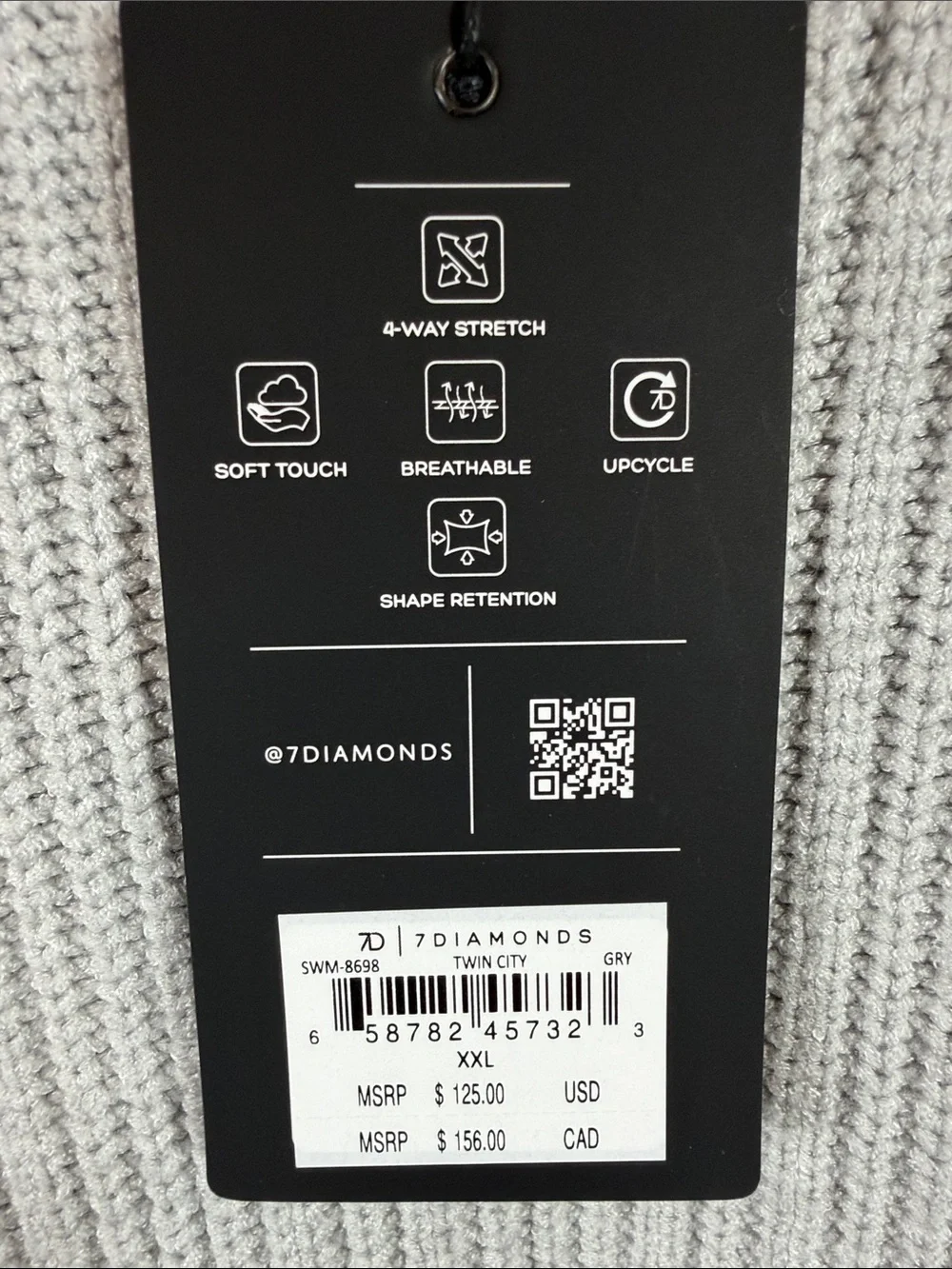 7 Diamonds Men's Turtleneck Sweater in Light Gray
